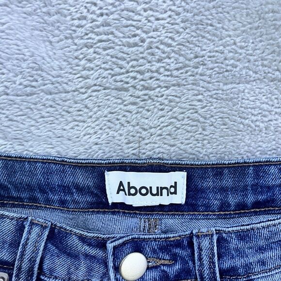 Abound‎ Mom Jeans 27 High Rise Exposed Button Fly Tapered Leg Denim Women's - Picture 3 of 10